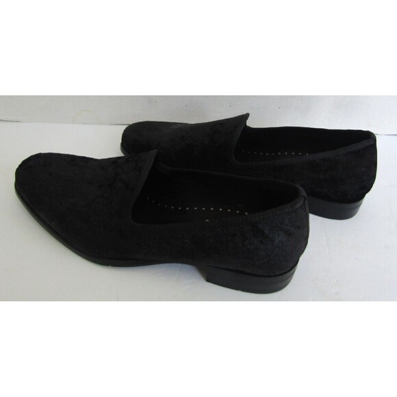 STACY ADAMS Loafers Sultan Black Velour Slip-on Shoes NWOB Mens Size 8M - Picture 6 of 10